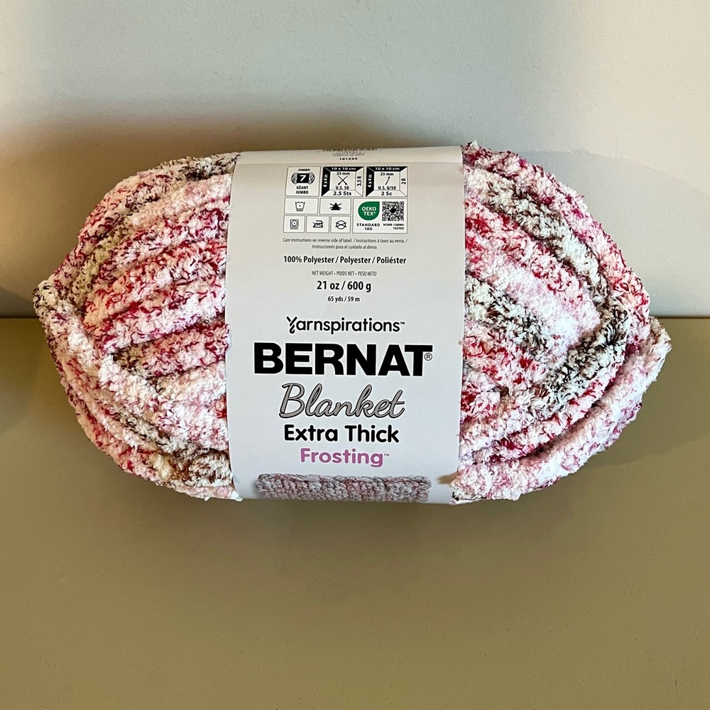 Bernat Blanket Extra Thick Frosting Yarn in Maple Punch
